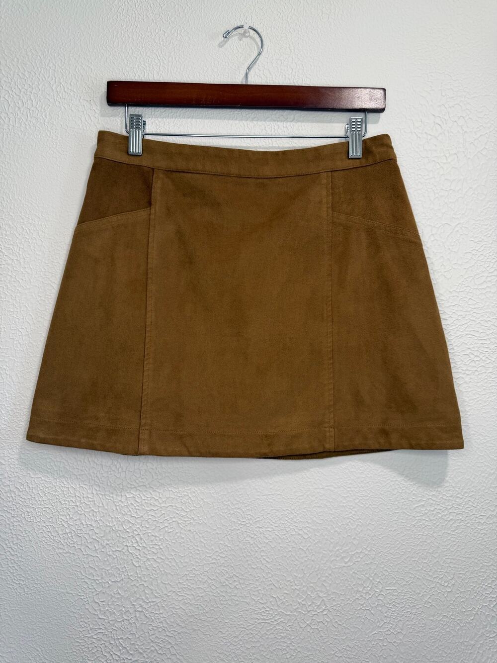Abercrombie & Fitch Brown Faux Suede Mini Skirt Size 6
